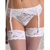 Кружевной пояс для чулок Sielei ALLURE 2679 bianco, Цвет: bianco (белый), Размеры: XS