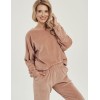 Велюровый домашний костюм Taro BELLE 3023-01, Цвет: бежевый, Размеры: M