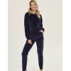 Велюровый домашний костюм Taro BRENDA 3061-01, Цвет: темно-синий, Размеры: S, изображение 2