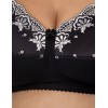 Бюстгальтер больших размеров Valmira 1107 / 1108 черный с белой вышивкой, Цвет: черный с белой вышив, Размеры: 100F, изображение 5