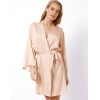 Халат с широкими рукавами Aruelle TAYA, Цвет: бежевый, Размеры: S