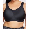 Бюстгальтер для спорта Glamorise GI9066 черный, Цвет: черный, Размеры: 70D