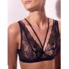 Мягкий кружевной бюстгальтер Alles VOLARE M bralette темно-синий, Цвет: темно-синий, Размеры: 70D, изображение 4