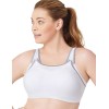 Спортивный бюстгальтер для фитнеса Glamorise GI9167 белый, Цвет: белый, Размеры: 75B, изображение 5