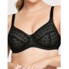 Бюстгальтер мягкий кружевной Glamorise GI9855 черный, Цвет: черный, Размеры: 80G
