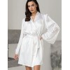 Короткий халат из шелка Mia-Amore MARJORY 3963 белый, Цвет: белый, Размеры: L/XL