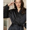 Короткий халат из шелка Mia-Amore MARJORY 3963 черный, Цвет: черный, Размеры: 2XL/3XL, изображение 5