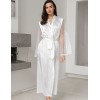 Натуральный шелковый халат Mia-Amore MARJORY 3969 белый, Цвет: белый, Размеры: L/XL, изображение 3