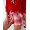 Женская пижама с шортами Sensis HAZEL, Цвет: красный, Размеры: XL, изображение 3