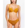 Комплект Sielei BERRIES 7424+7427 пуш-ап бразилиана ocra, Цвет: ocra (желтый), Размеры: 75B