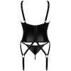 Сексуальный корсет + стринги Obsessive ARMARES GORSET, Цвет: черный, Размеры: XS/S, изображение 5