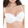 Бюстгальтер балконет пуш-ап классика Simona M 870 молоко, Цвет: молоко, Размеры: 85D