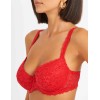 Бюстгальтер балконет пуш-ап Simona M 870 красный, Цвет: красный, Размеры: 85A, изображение 4