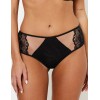 Трусики бразилиана Subtille LEONA brazilian, Цвет: черный+телесный, Размеры: S