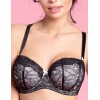 Бюстгальтер балконет Alles SCARLET U черный, Цвет: черный, Размеры: 70E