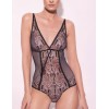 Кружевное боди Alles GLOSSY IRIS BODY, Цвет: черный, Размеры: 2XL
