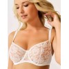 Кружевной мягкий бюстгальтер балконет Lina A 3069 молоко, Цвет: молоко, Размеры: 70E, изображение 3
