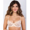 Кружевной мягкий бюстгальтер балконет Lina A 3069 жасмин, Цвет: жасмин, Размеры: 70D, изображение 2