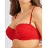 Бюстгальтер балконет анжелика Lina A 6035 красный, Цвет: красный, Размеры: 70F, изображение 2