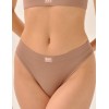 Хлопковые трусы бразилиана MY DS101 капучино, Цвет: коричневый, Размеры: XL