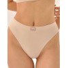 Хлопковые трусы бразилиана MY DS101 крем, Цвет: телесный, Размеры: S