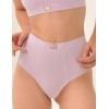 Высокие трусы стринги MY DS102 черничный йогурт, Цвет: сиреневый, Размеры: L