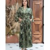 Длинный халат-кимоно Mia-Amore TEANA 4009, Цвет: оливковый, Размеры: 4XL/5XL, изображение 4