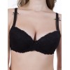 Бюстгальтер балконет пуш-ап Sermija 148-12-L чёрный, Цвет: чёрный, Размеры: 90C
