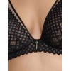 Мягкий кружевной бюстгальтер Esotiq INNOCENT 41184 черный, Цвет: черный+серый, Размеры: 70E, изображение 4
