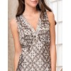 Длинная сорочка с узором Mia-Amore PATRICIA 8418, Цвет: молочный шоколад, Размеры: 2XL, изображение 4