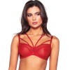 Мягкий бюстгальтер на большой бюст Novika POIS POIS ROUGE N03 M, Цвет: красный, Размеры: 70F, изображение 3