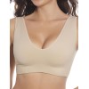 Бесшовный бюстгальтер топ Selene LETIANA серо-бежевый, Цвет: серо-бежевый, Размеры: M