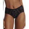 Кружевные высокие трусы Esotiq ILUSION 41091 черный+графит, Цвет: черный+графит, Размеры: XL