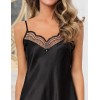 Короткая шелковая сорочка Mia-Amore REGINA 3900 черный, Цвет: черный, Размеры: 3XL, изображение 6