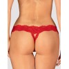 Трусики с доступом Obsessive AMOR CHERRIS THONG CROTCHLESS, Цвет: красный, Размеры: L/XL, изображение 2