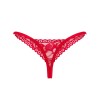 Кружевные стринги Obsessive LACELOVE THONG, Цвет: красный, Размеры: M/L, изображение 5
