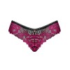 Кружевные трусики Obsessive ROSENTY PANTIES, Цвет: черный, Размеры: XS/S, изображение 4