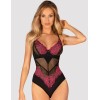 Соблазнительное боди Obsessive ROSENTY TEDDY, Цвет: черный, Размеры: XS/S