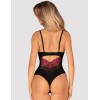 Соблазнительное боди Obsessive ROSENTY TEDDY, Цвет: черный, Размеры: XS/S, изображение 2