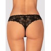 Кружевные трусики Obsessive SERAFIA PANTIES, Цвет: черный, Размеры: XS/S, изображение 2