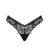 Кружевные трусики Obsessive SERAFIA PANTIES, Цвет: черный, Размеры: XS/S, изображение 3
