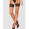 Чулочки под пояс Obsessive SERAFIA STOCKINGS, Цвет: черный, Размеры: XS/S
