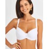 Бюстгальтер балконет пуш-ап классика Simona M 870 белый, Цвет: белый, Размеры: 85B, изображение 4