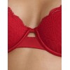 Бюстгальтер пуш-ап из атласа и кружева Esotiq ISABELLE 41021 красный, Цвет: красный, Размеры: 65G, изображение 4