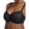 Атласный бюстгальтер с кружевом Esotiq ISABELLE 41022 черный, Цвет: черный+графит, Размеры: 70J, изображение 3