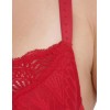 Атласный бюстгальтер с кружевом Esotiq ISABELLE 41022 красный, Цвет: красный, Размеры: 90E, изображение 5