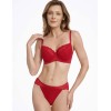 Атласный бюстгальтер с кружевом Esotiq ISABELLE 41022 красный, Цвет: красный, Размеры: 90E, изображение 6