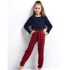 Пижама для девочки Sensis BONNIE KIDS, Цвет: темно-синий, Размеры: 110-116