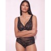 Бюстгальтер большого размера Alles FROZEN M Plus Bralette black, Цвет: черный, Размеры: 100B, изображение 5