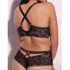 Бюстгальтер большого размера Alles FROZEN M Plus Bralette black, Цвет: черный, Размеры: 100B, изображение 2